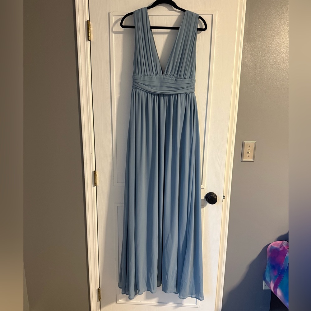 Lulus Dusty Blue Maxi Dress